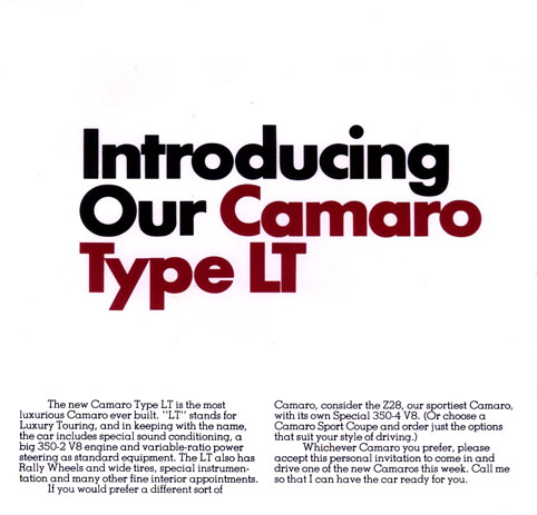 1973 Chevrolet Camaro LT Mailer-03