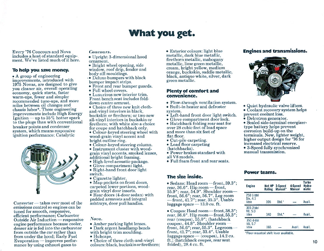 1976 Chevrolet Concours  amp  Nova  Cdn -10
