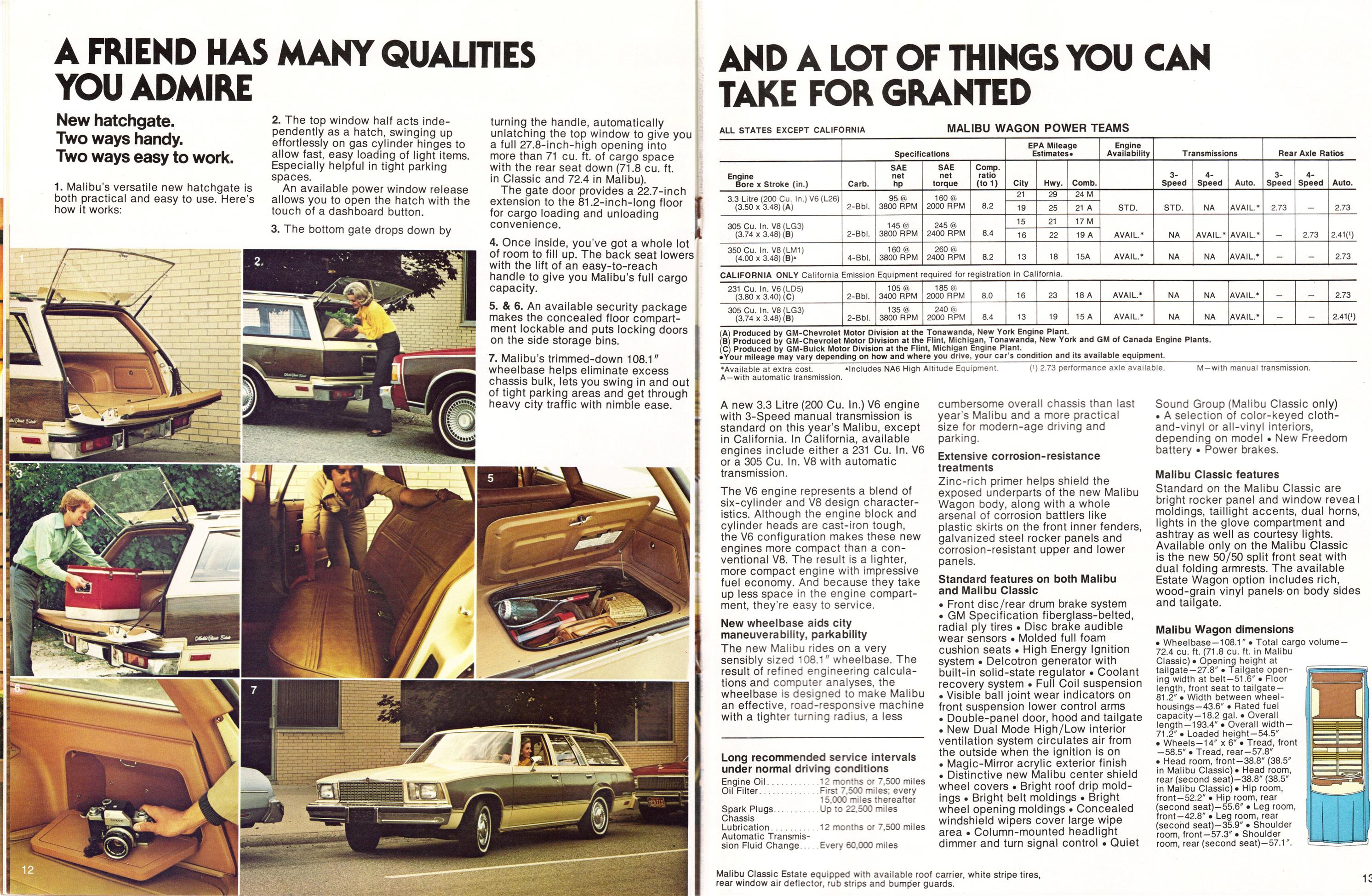 1978 Chevrolet Wagons Pg12  amp  13