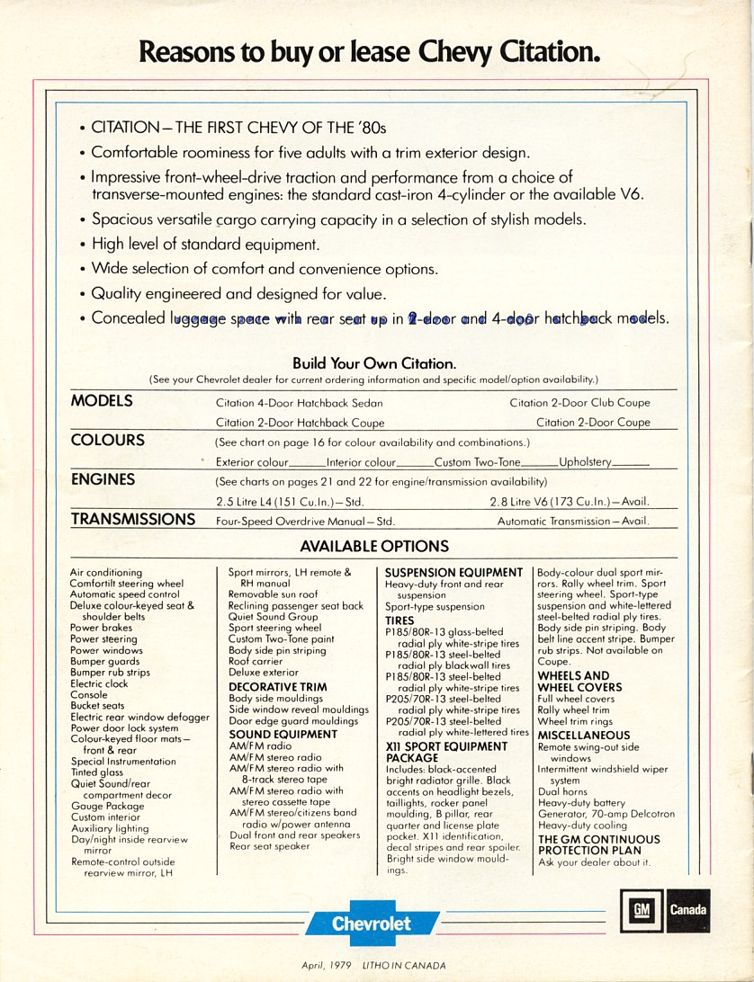 1980 Chevrolet Citation Brochure-24