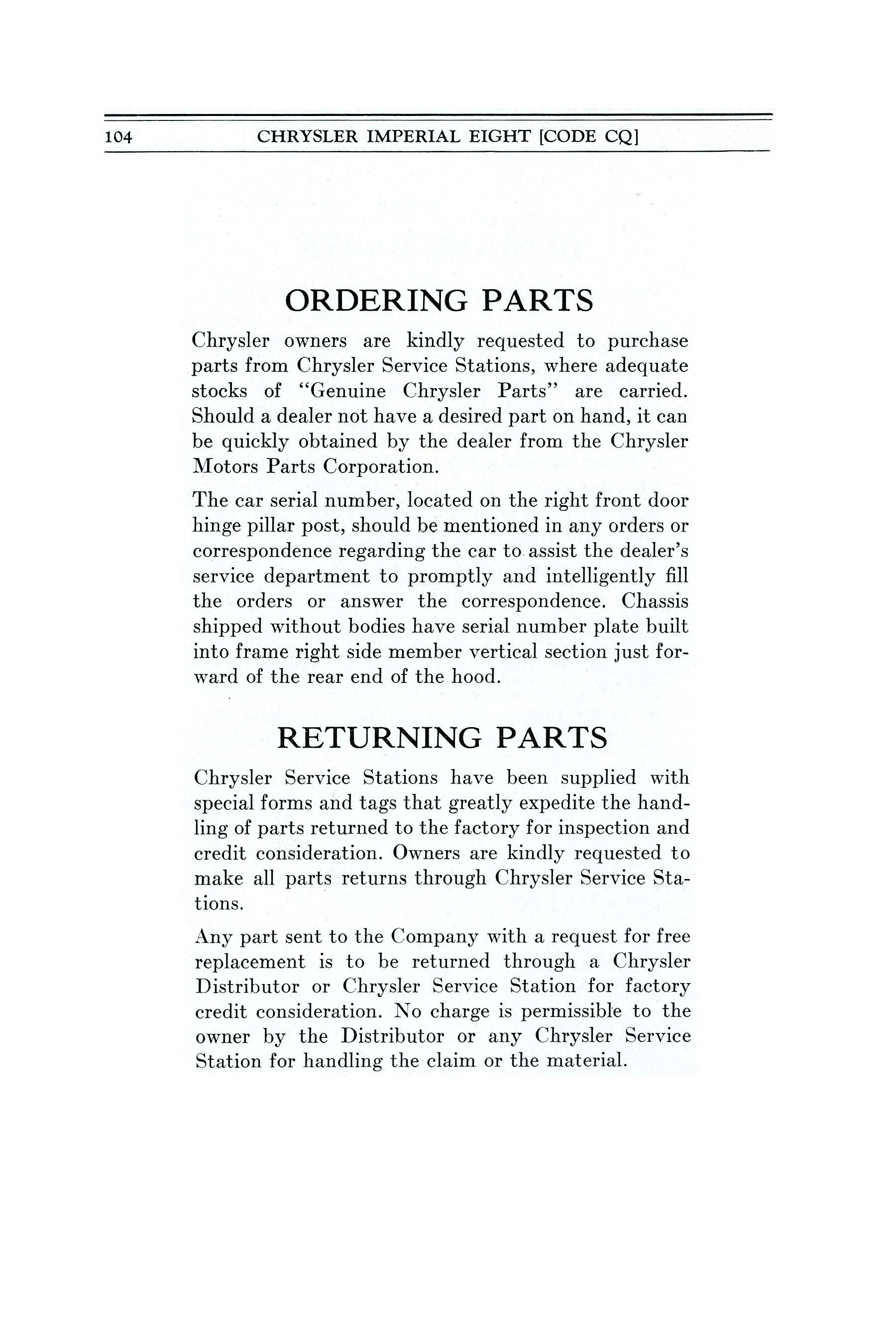 1933 Imperial Instruction Book-104