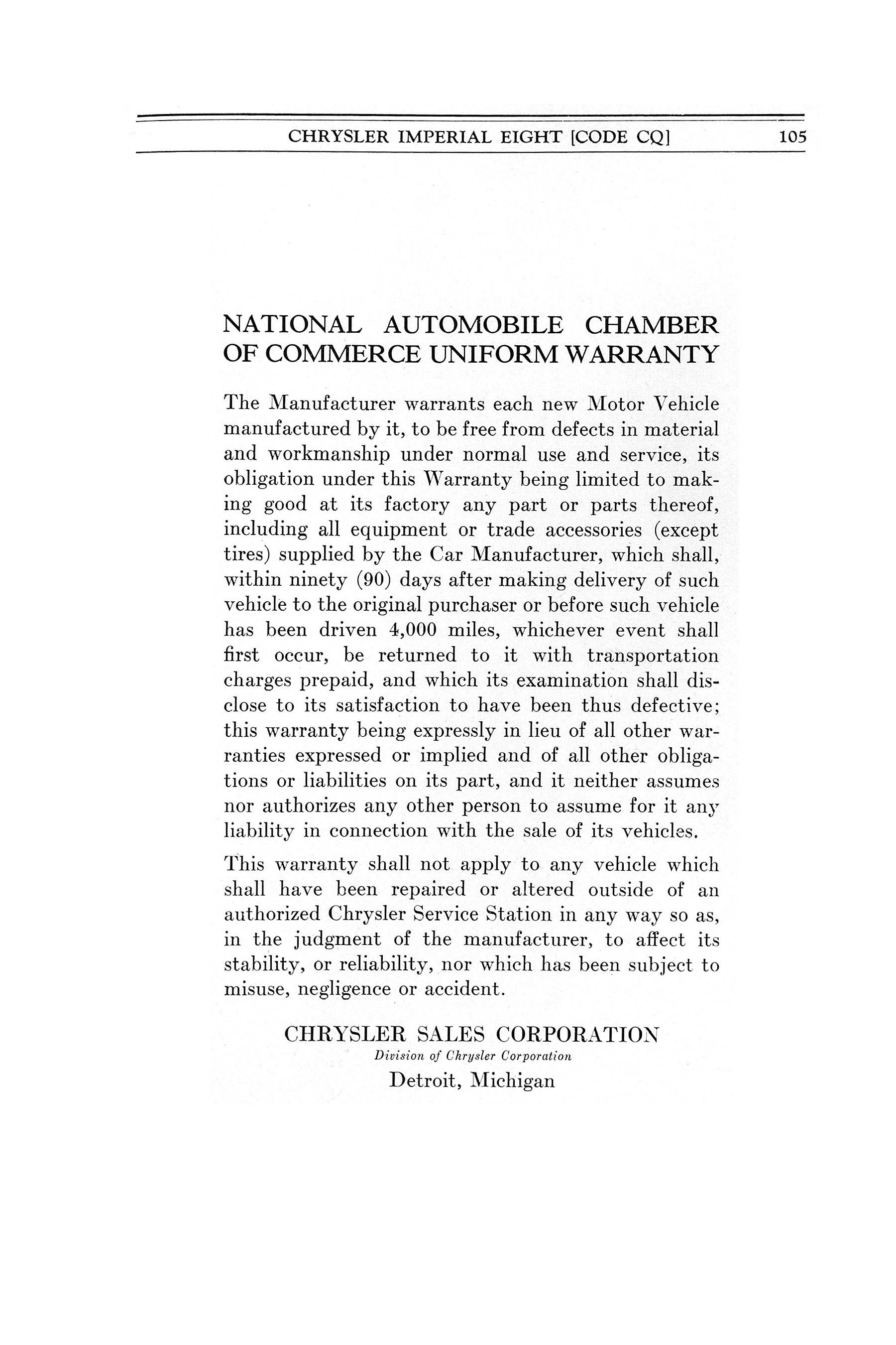 1933 Imperial Instruction Book-105