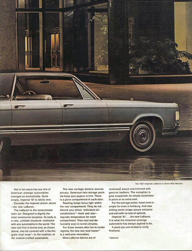 Directory Index: Chrysler_and_Imperial/1967_Chrysler/1967_Imperial_Brochure