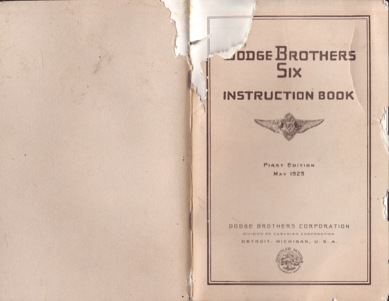 1930 Dodge Six Instruction Manual-00 amp 85