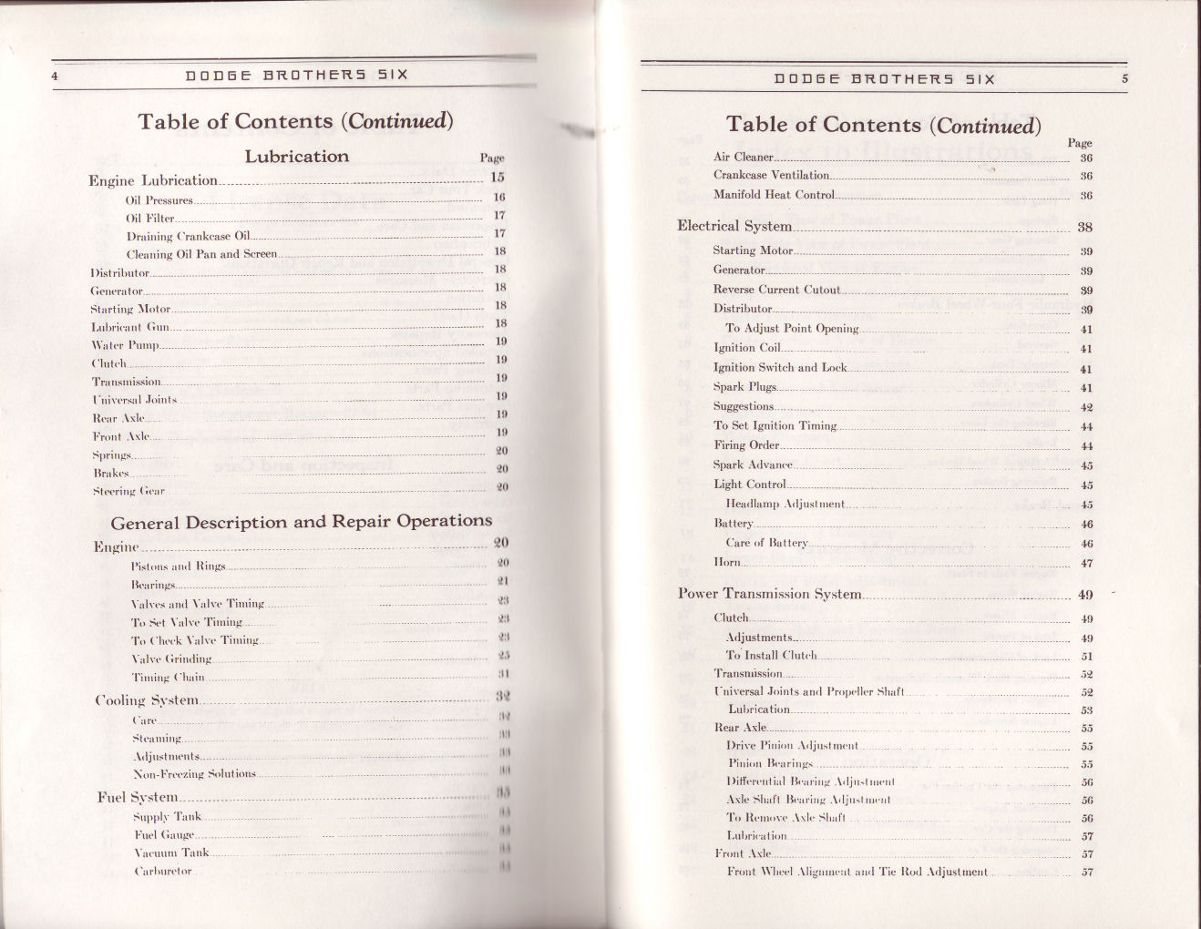 1930 Dodge Six Instruction Manual-04 amp 05