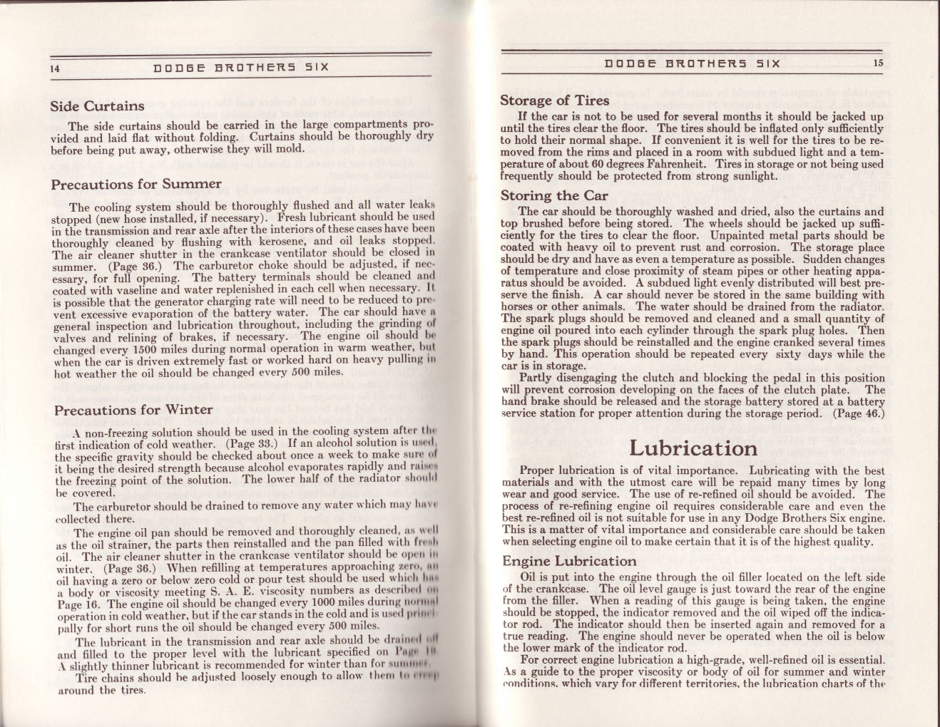 1930 Dodge Six Instruction Manual-14 amp 15