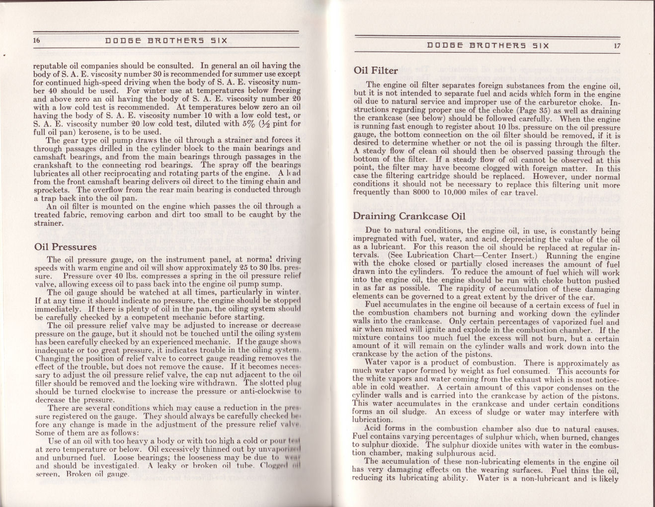 1930 Dodge Six Instruction Manual-16 amp 17