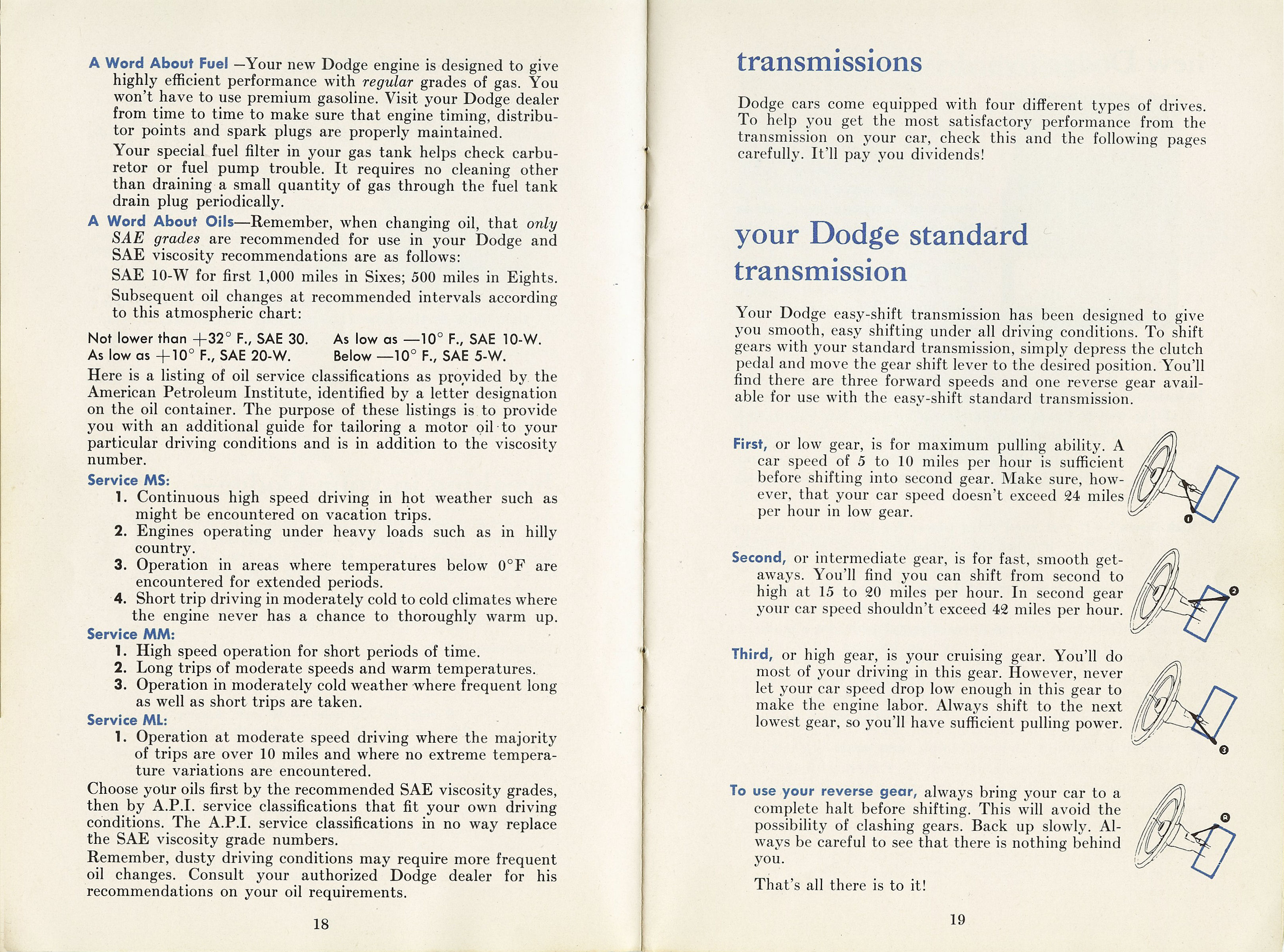 1954 Dodge Owners Manual-18-19