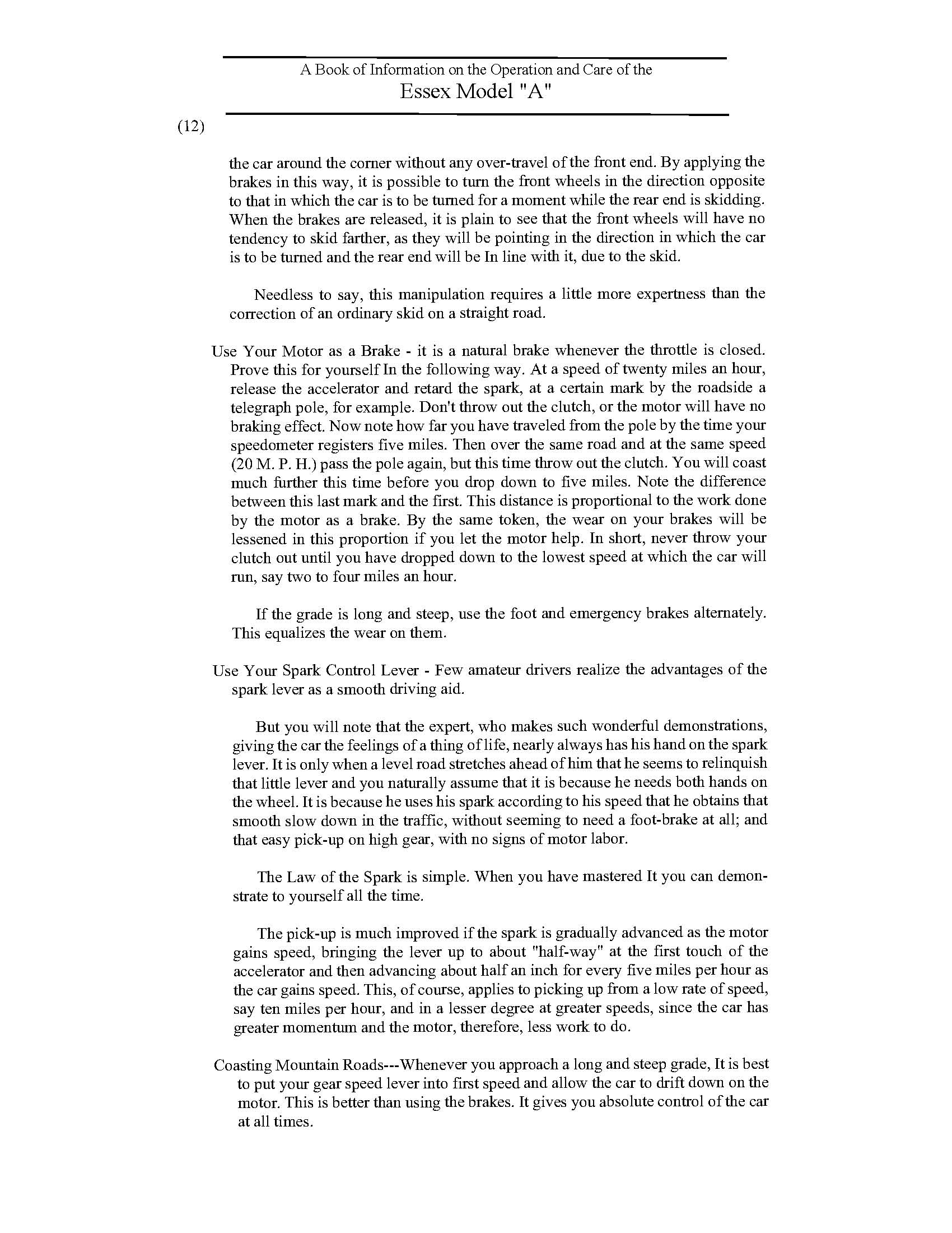 1919 Essex Instruction Book-14