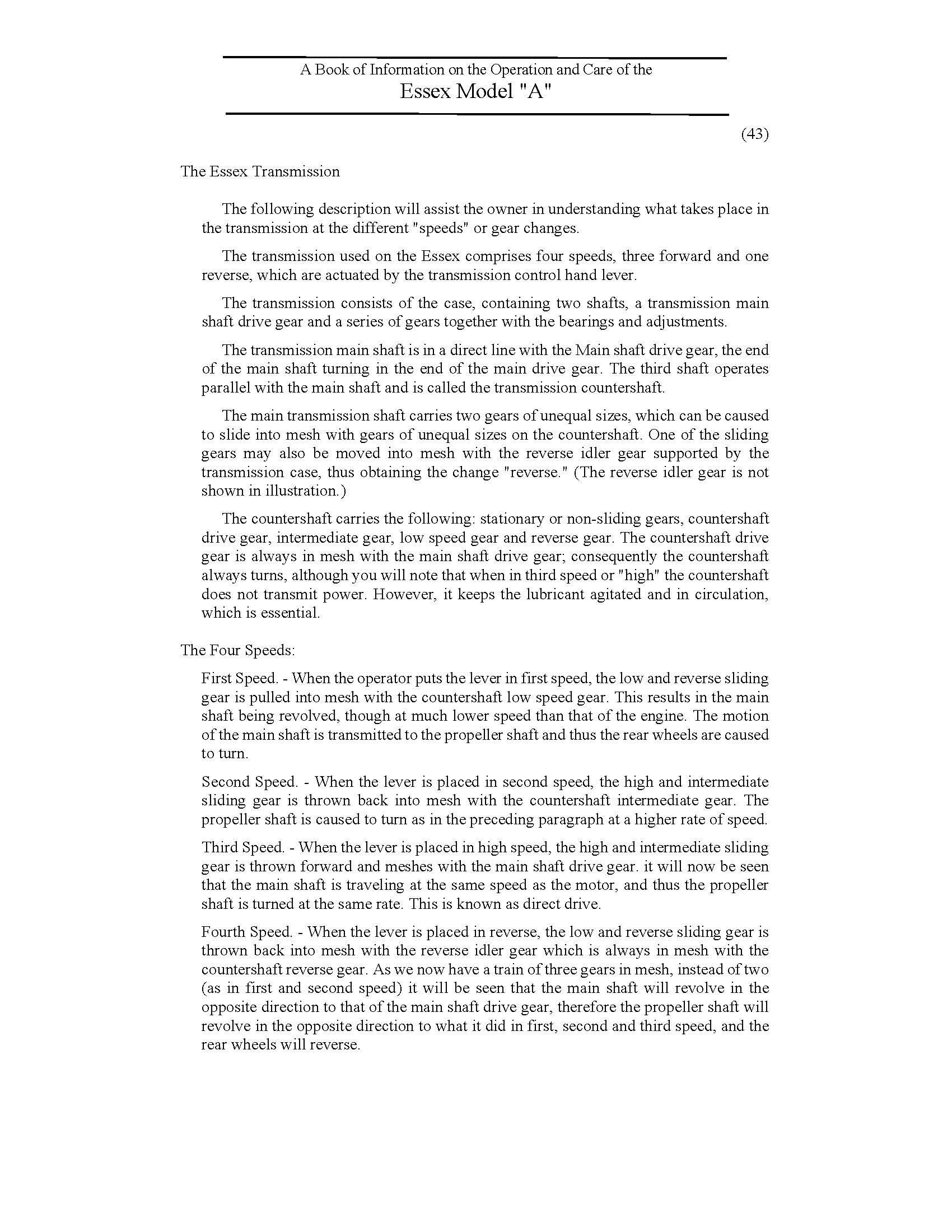 1919 Essex Instruction Book-45