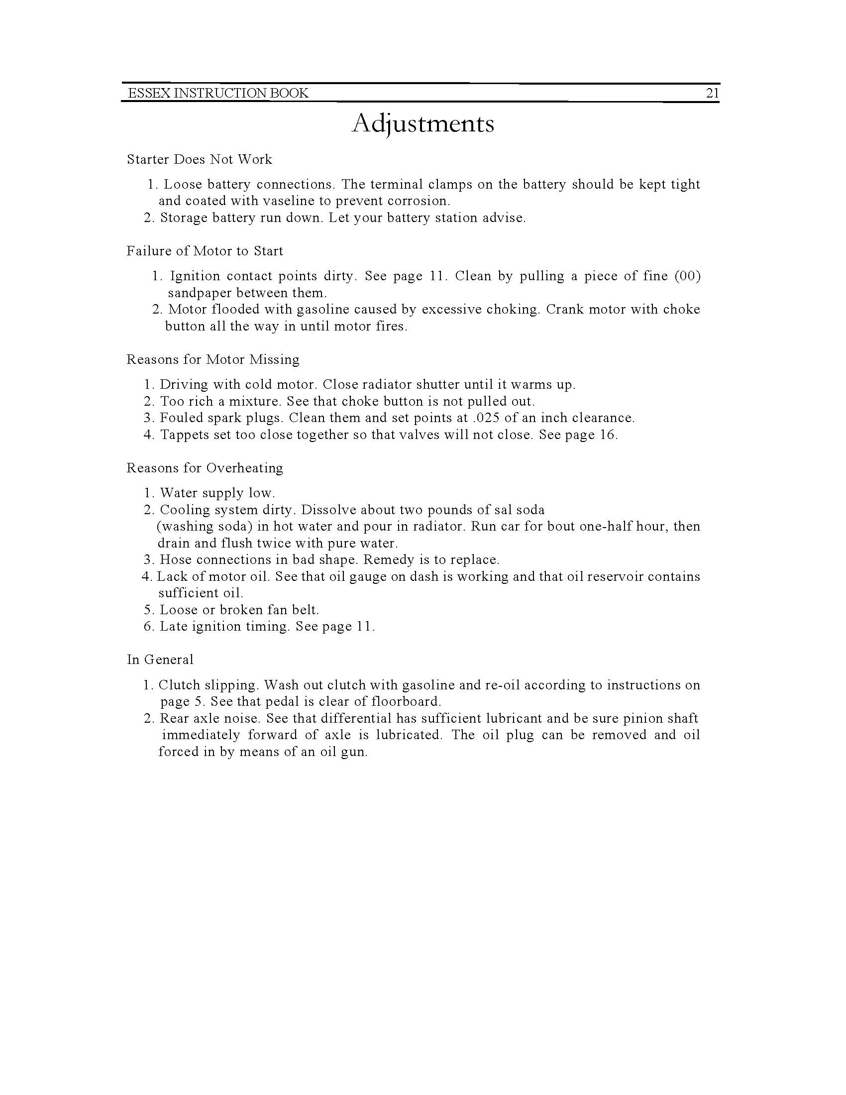 1926 Essex Instruction Book-20