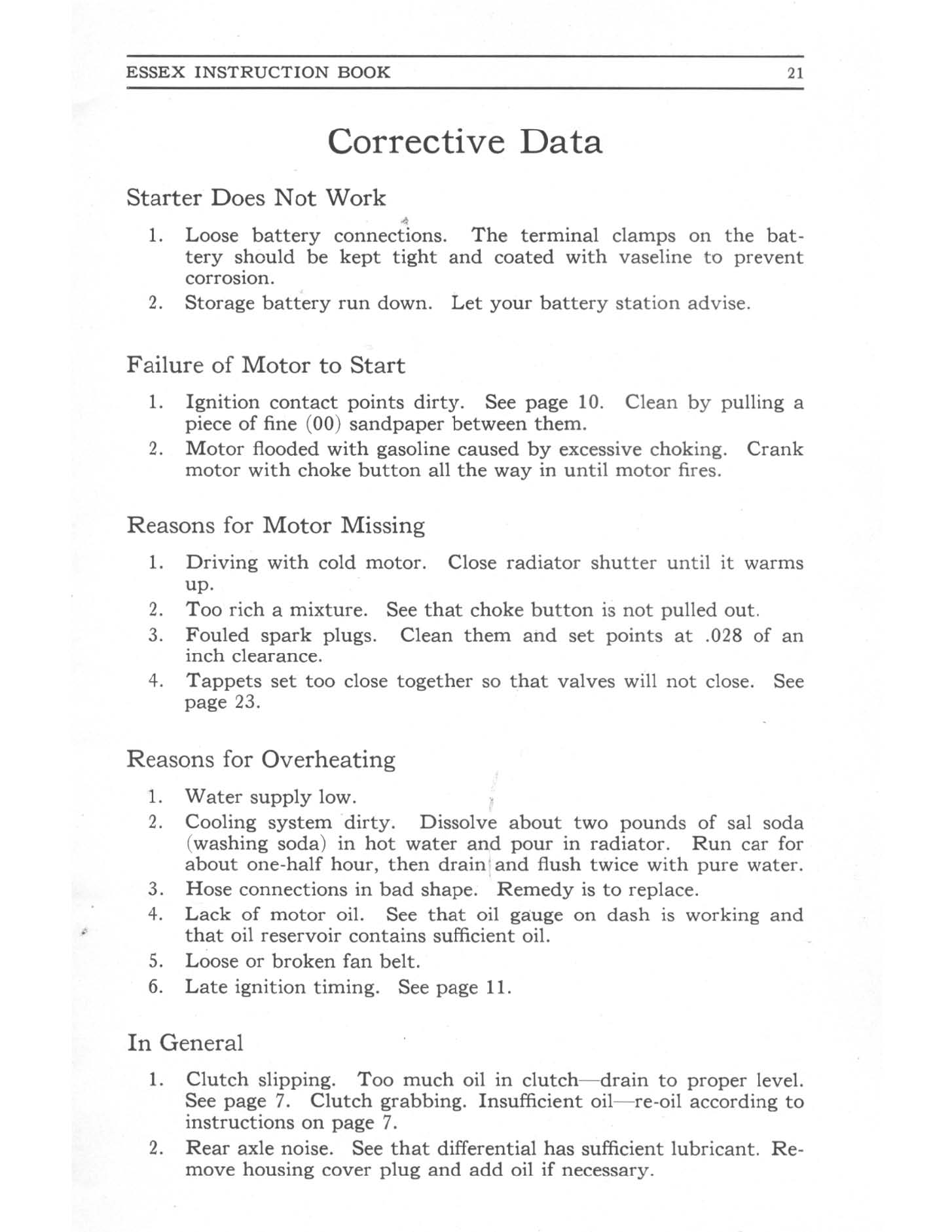 1927 Essex Instruction Book-22