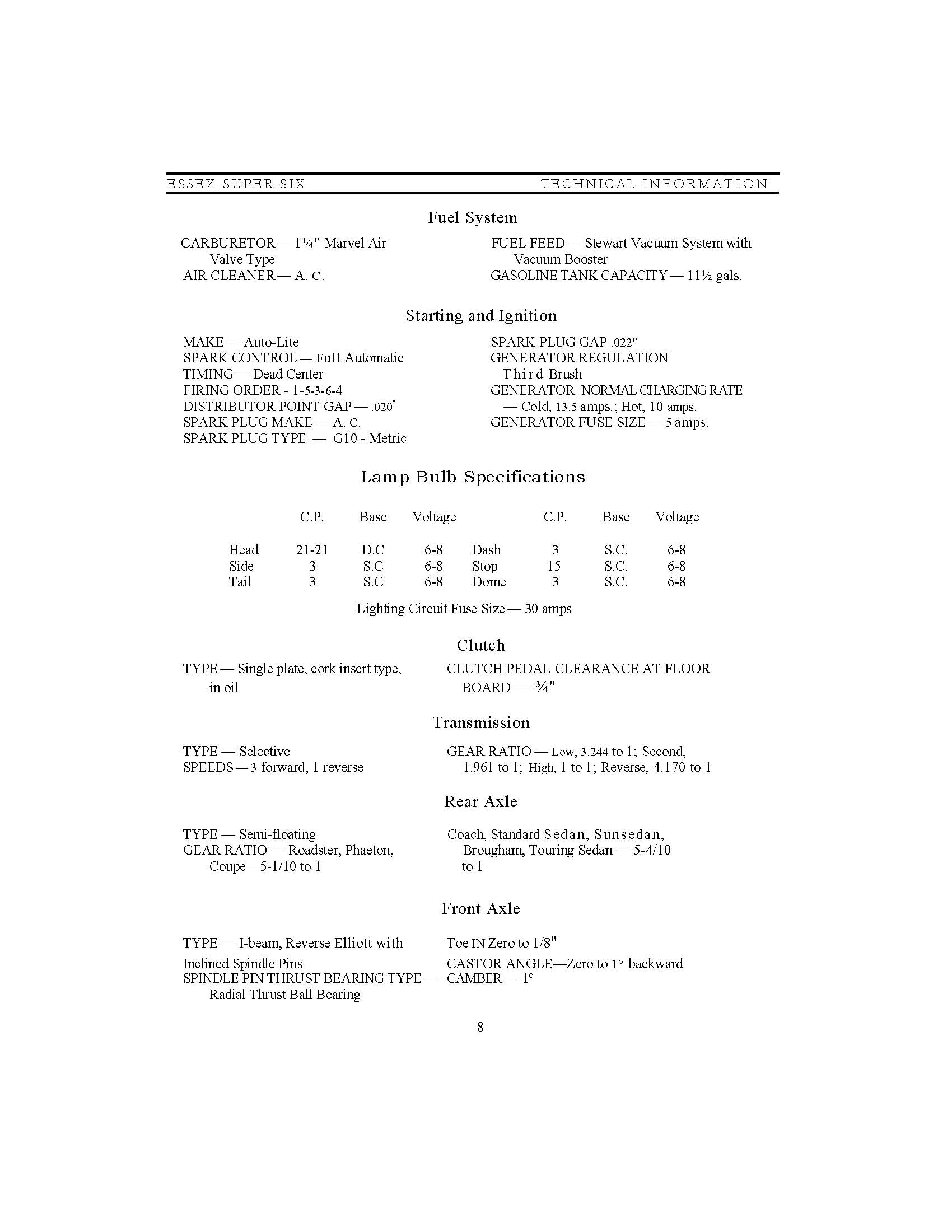 1930 Essex Instruction Book-05