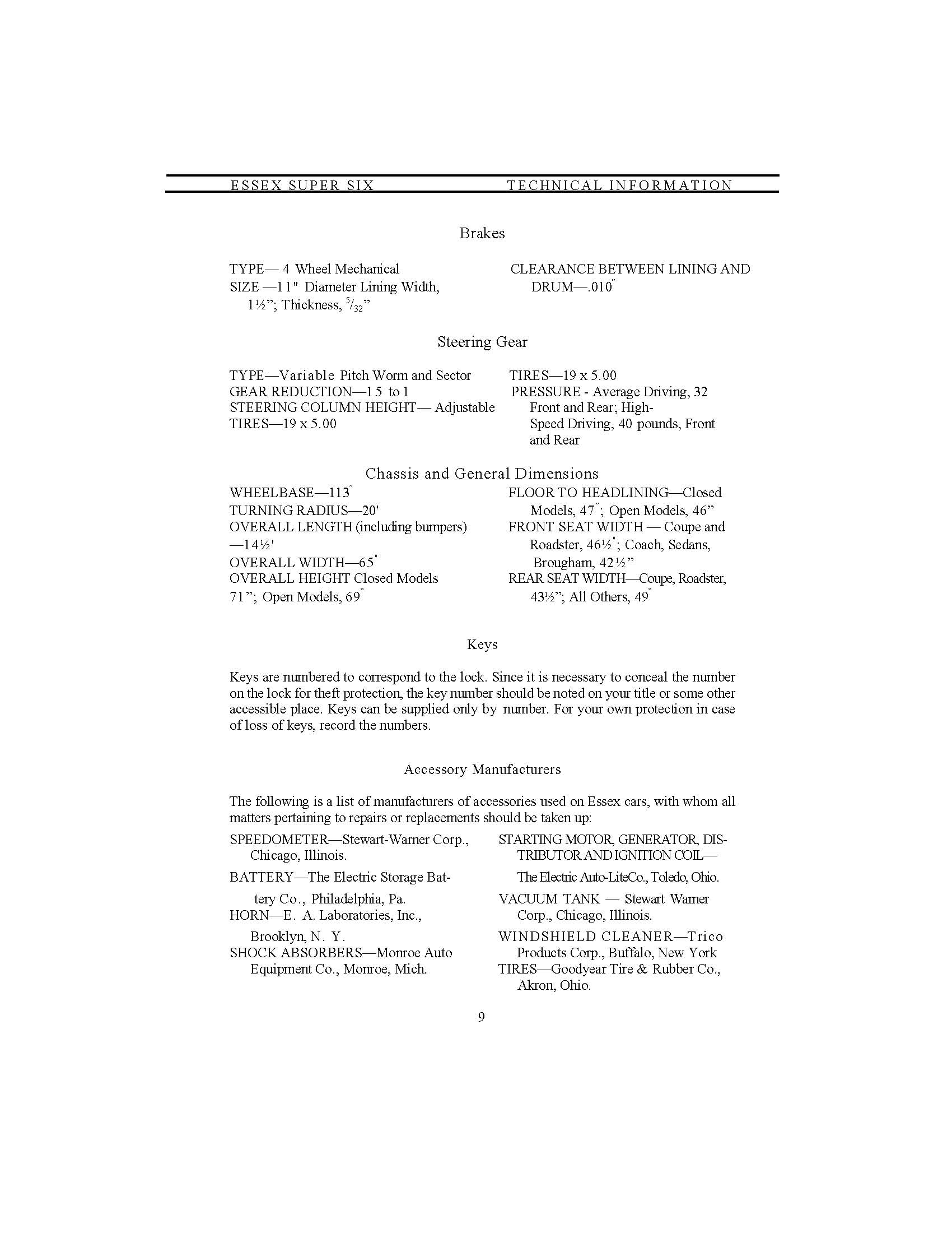 1930 Essex Instruction Book-06