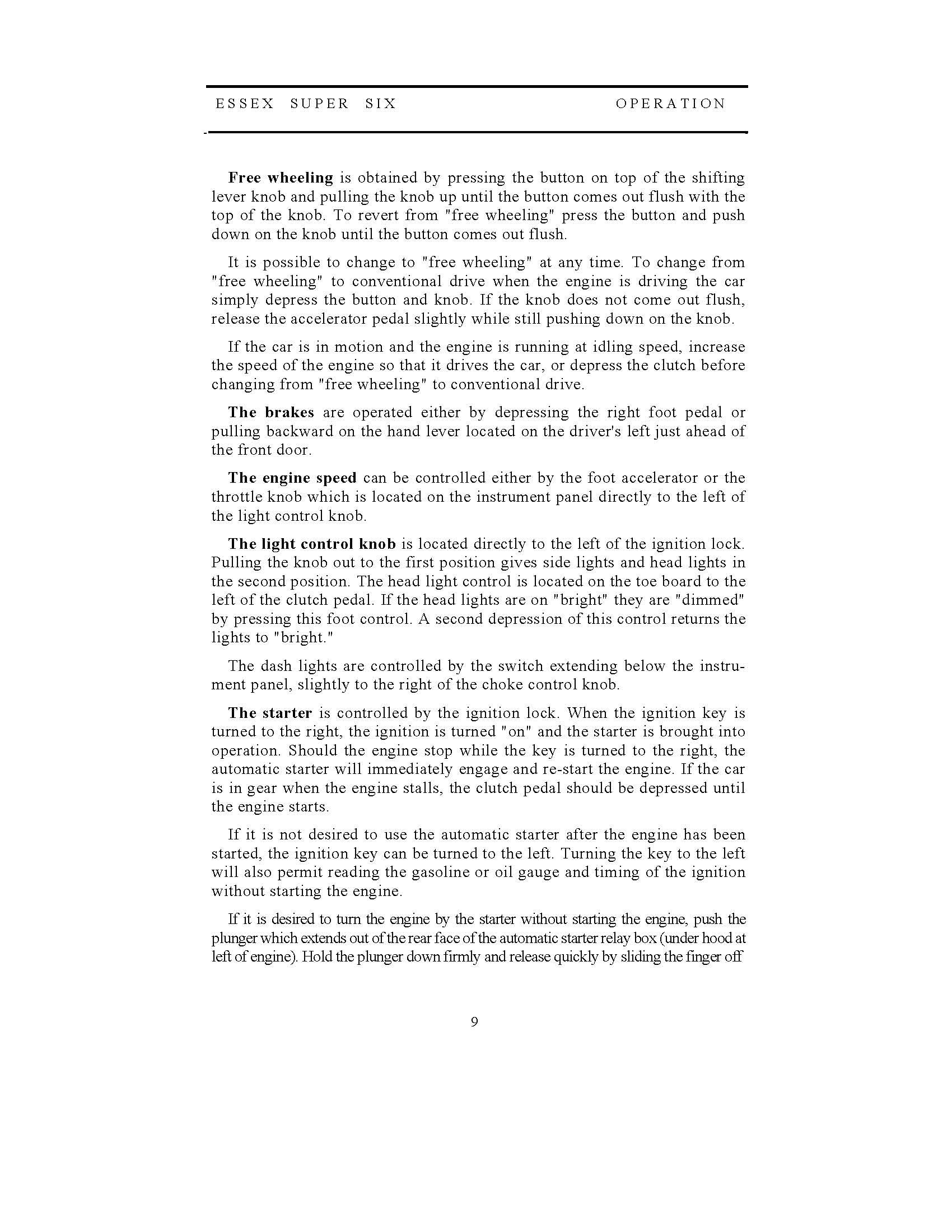 1932 Essex Owners Manual-11