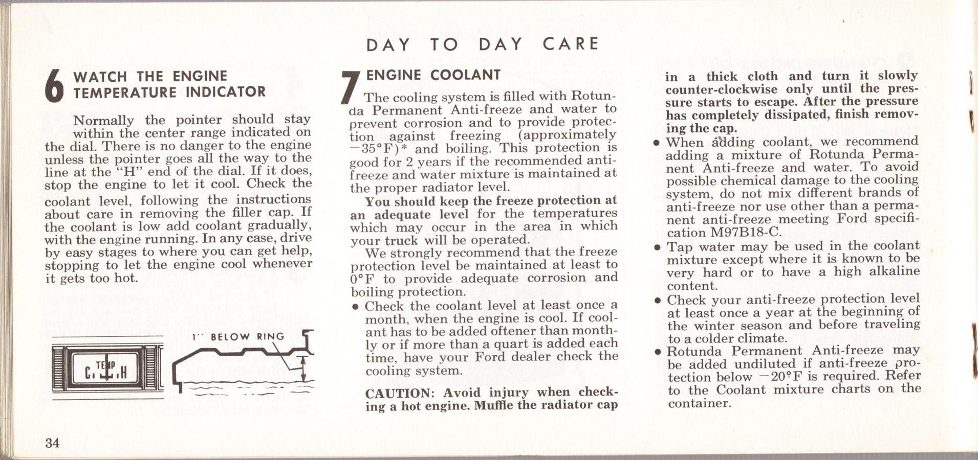 1969 Ford Truck Owners Manual Pg34