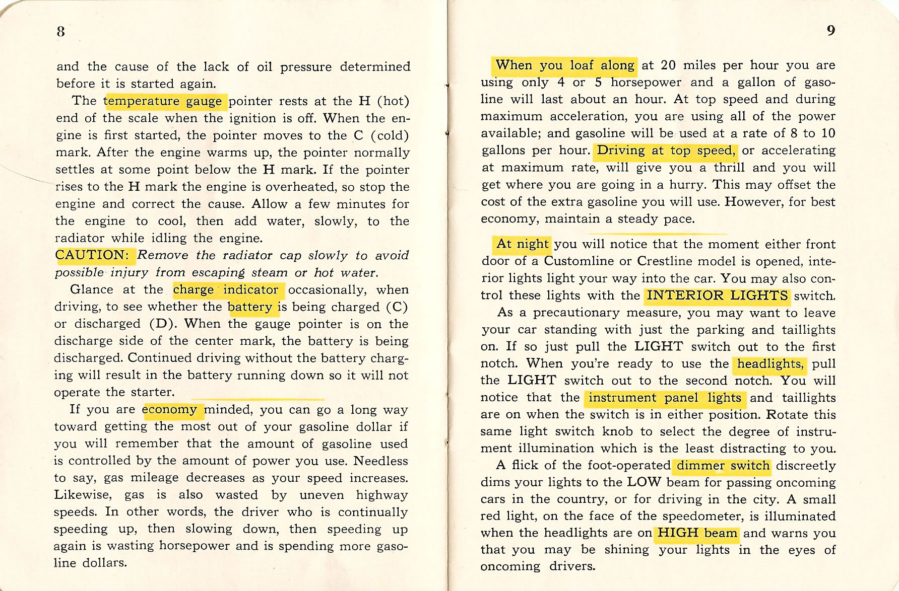 1953 Ford Owners Manual-08 amp 09