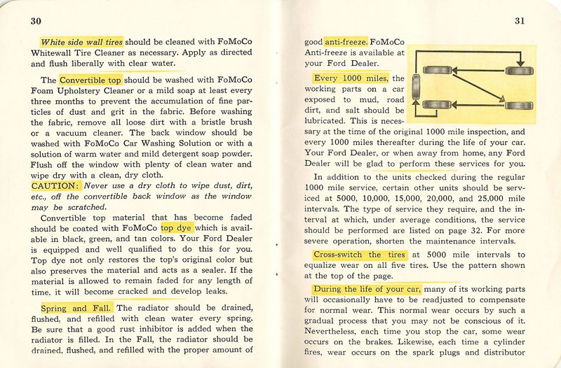 1953 Ford Owners Manual-30 amp 31