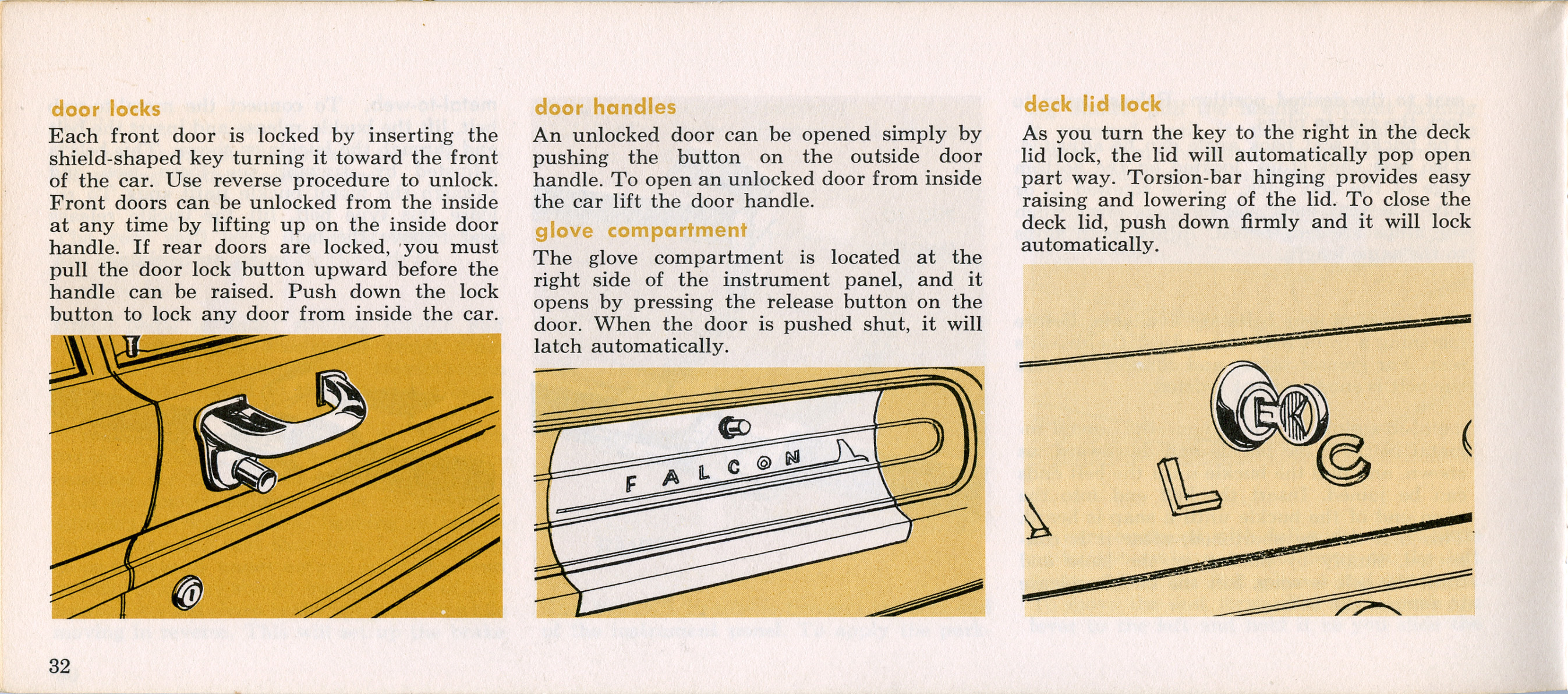 1964 Ford falcon owners manual #7