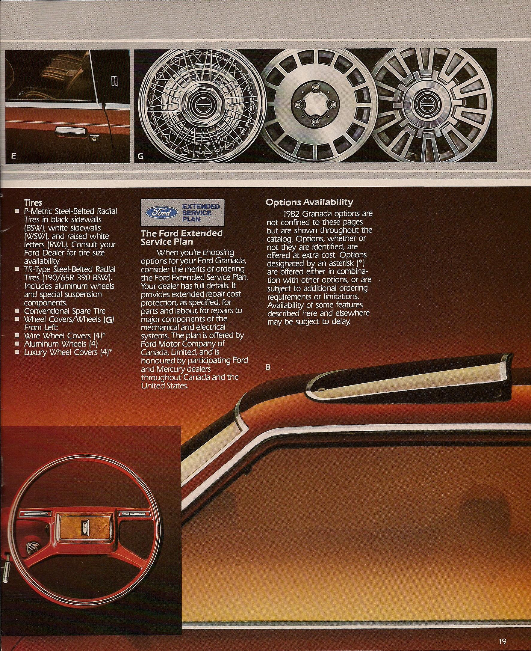 1982 Ford granada brochure