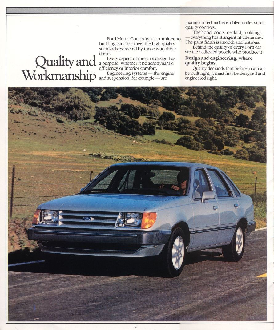 Ford tempo brochure #9
