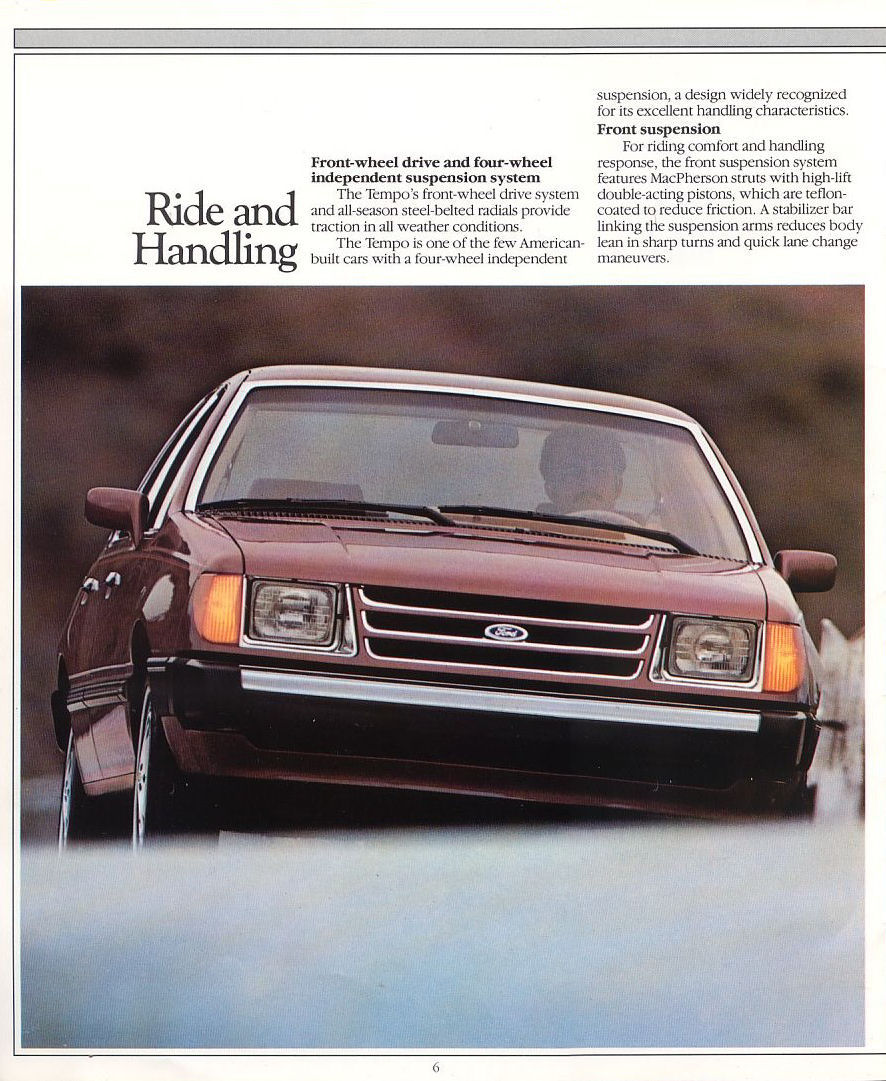 Ford tempo brochure #4