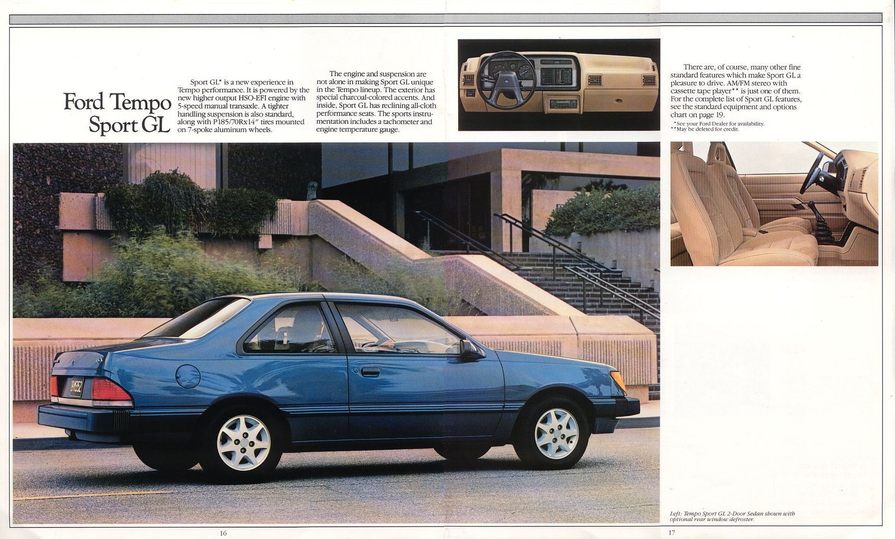 Ford tempo brochure #3