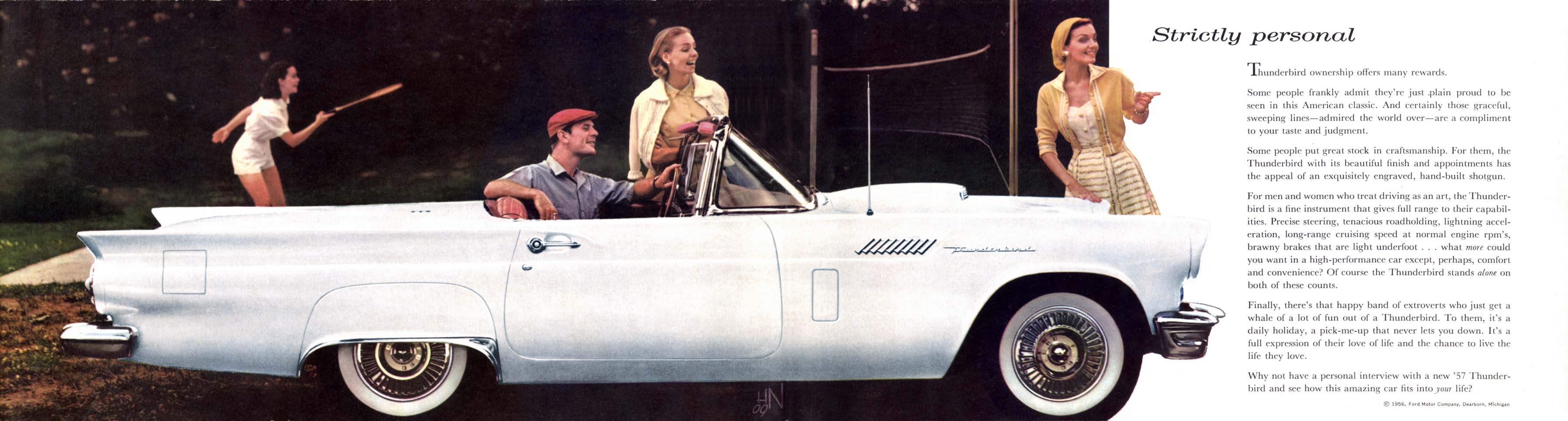 1957 Ford thunderbird brochure #4