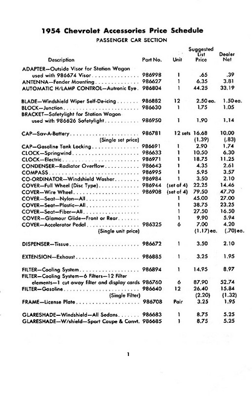 1954 Ford color code #5