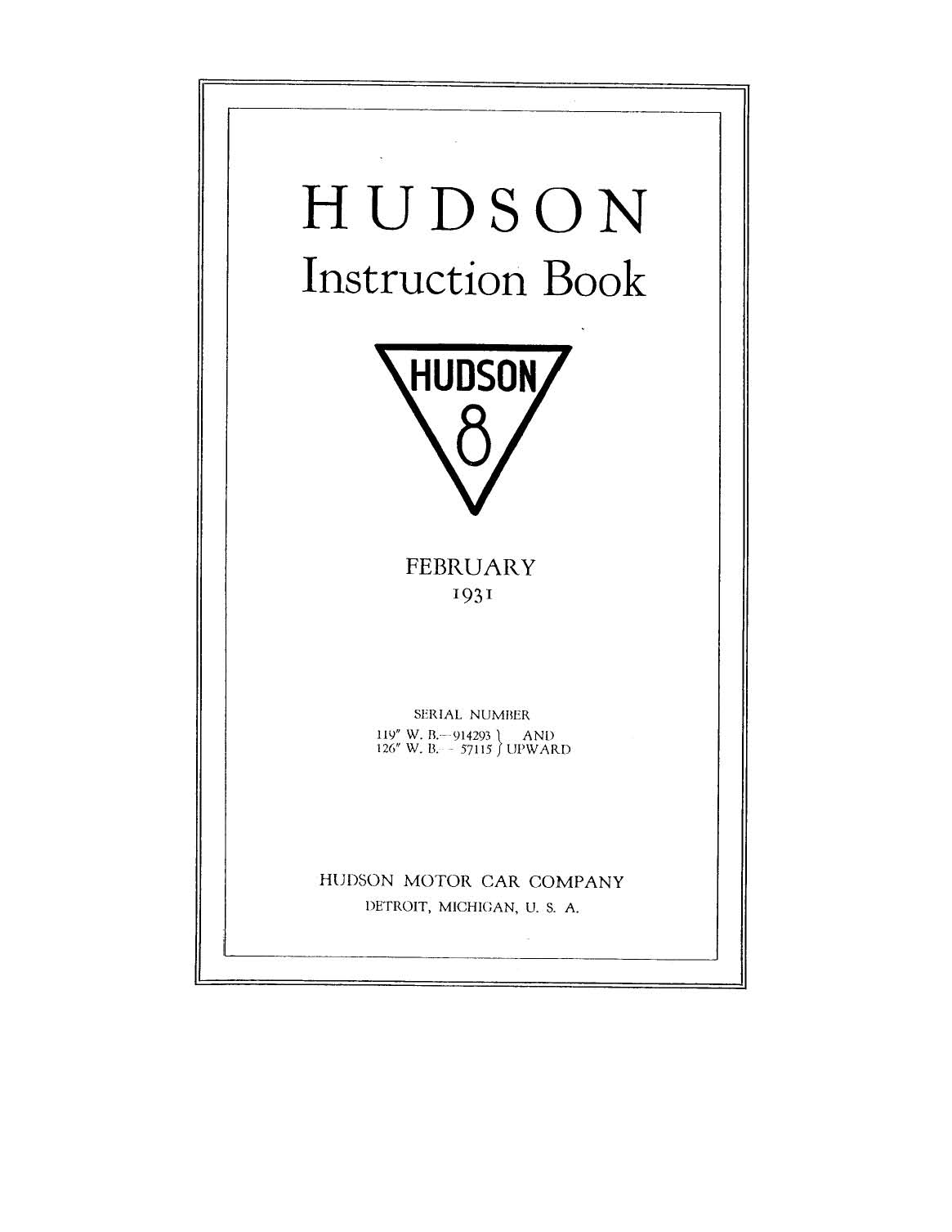 1931 Hudson 8 Instruction Book-01