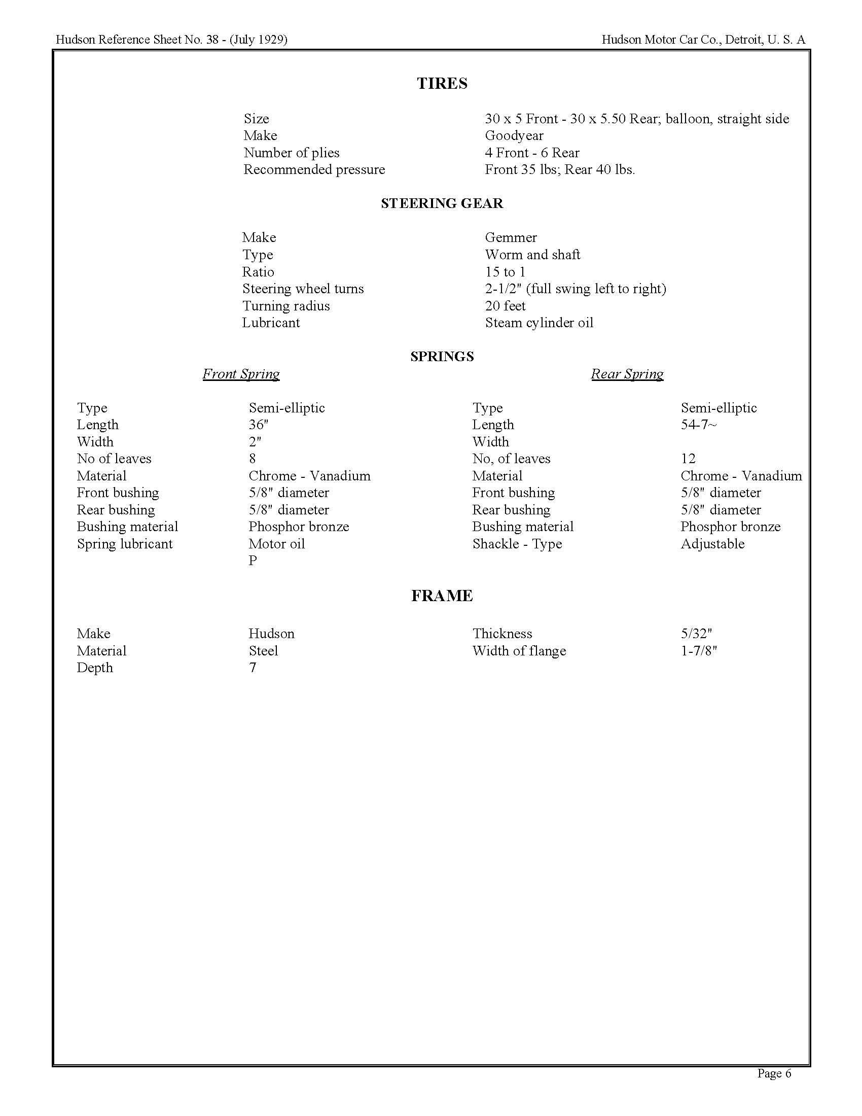 1929 Dover Mechanical Specs-06