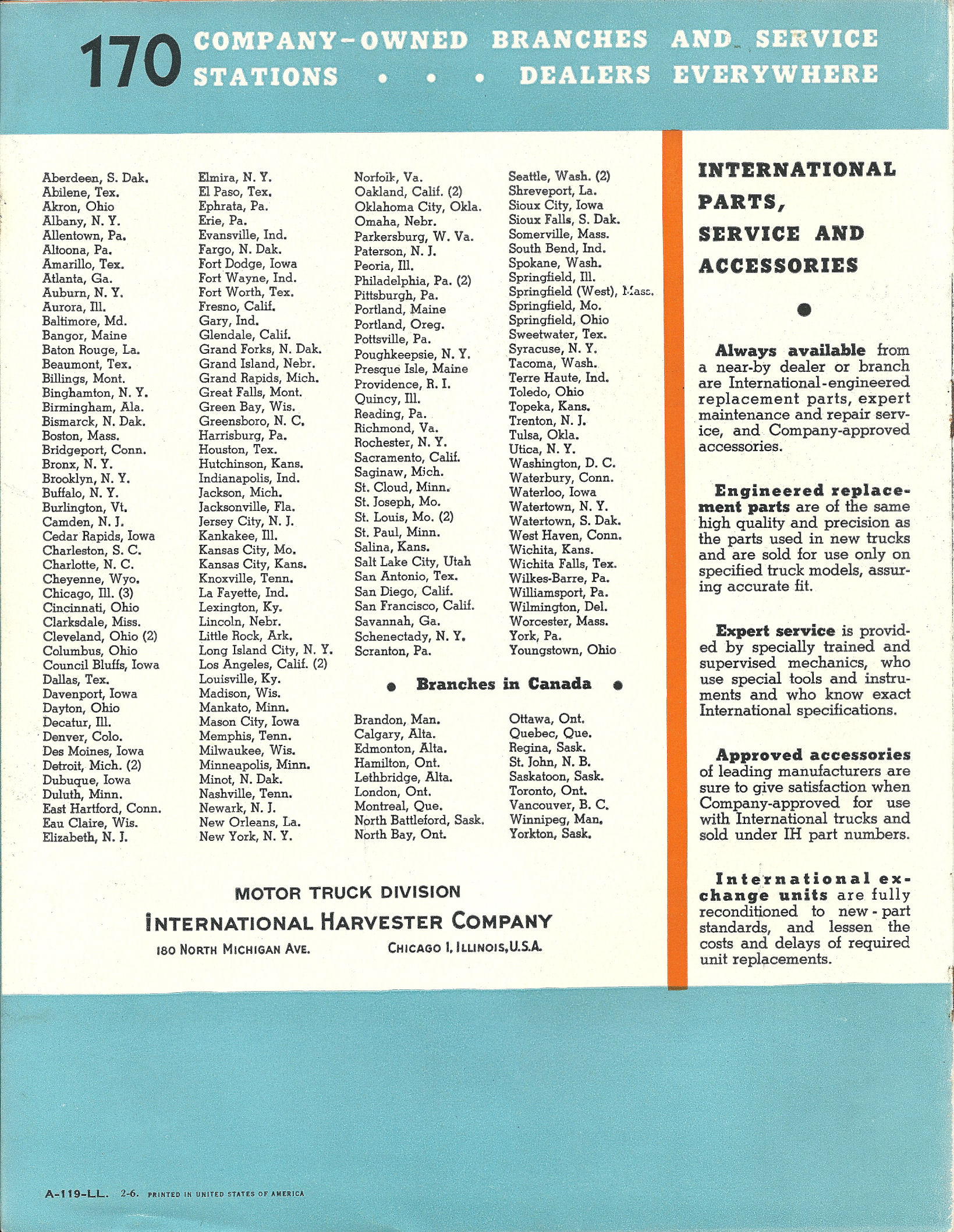 1947 International KB-3 Brochure