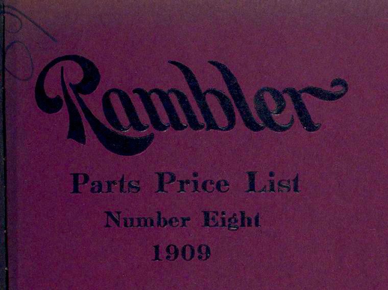 1909 Rambler Model34 Parts List-00