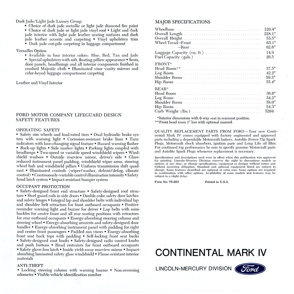 1976 Lincoln Continental Mark IV-17