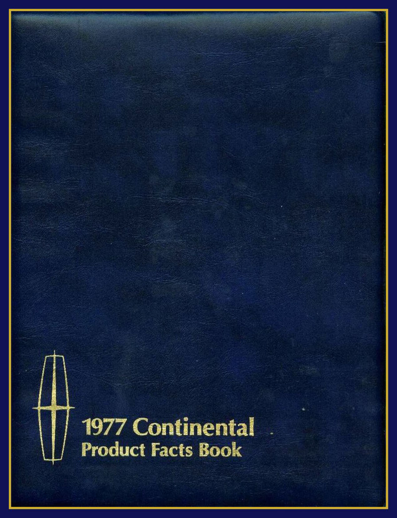 1977 Continental Product Facts Book-0-00