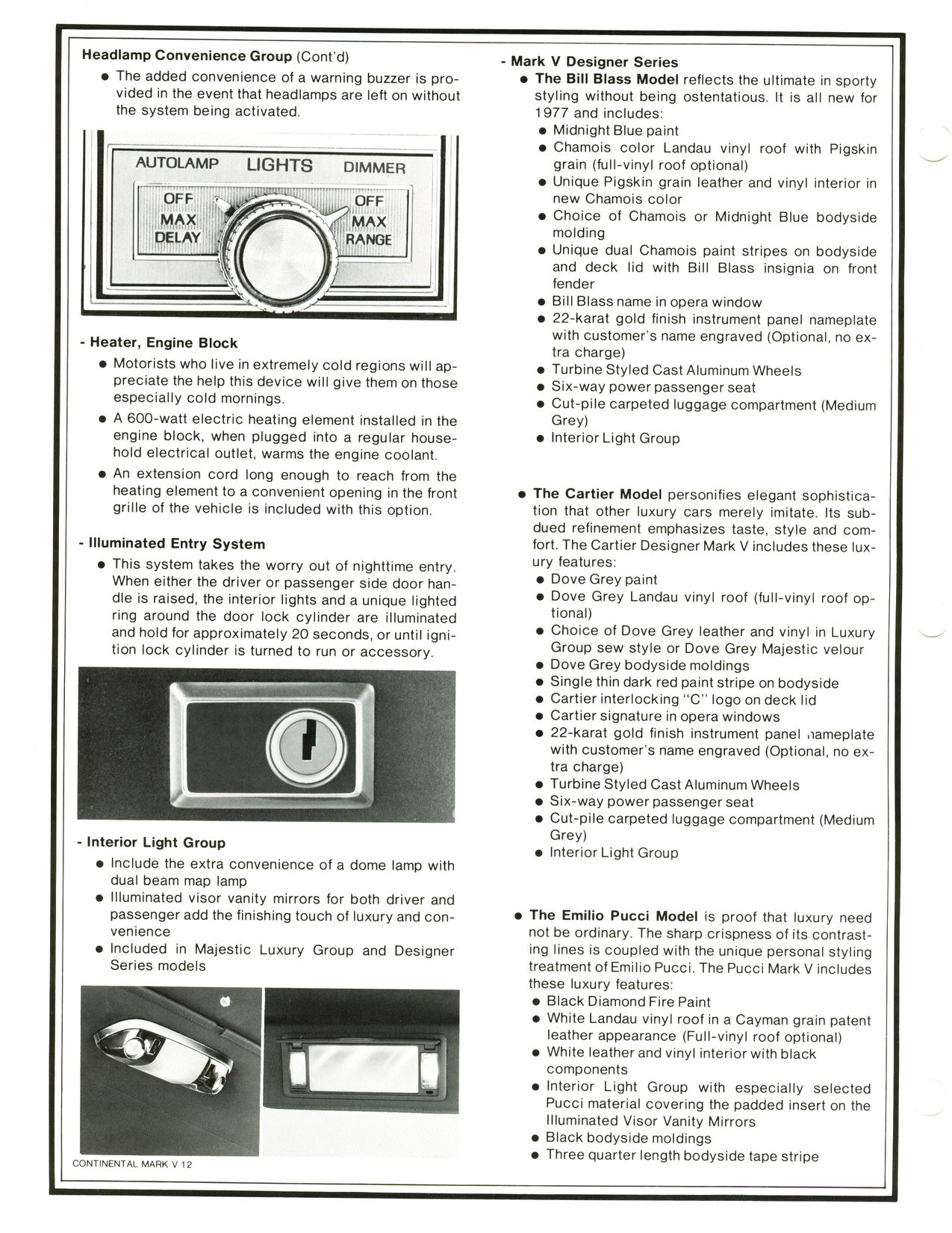1977 Continental Product Facts Book-1-12