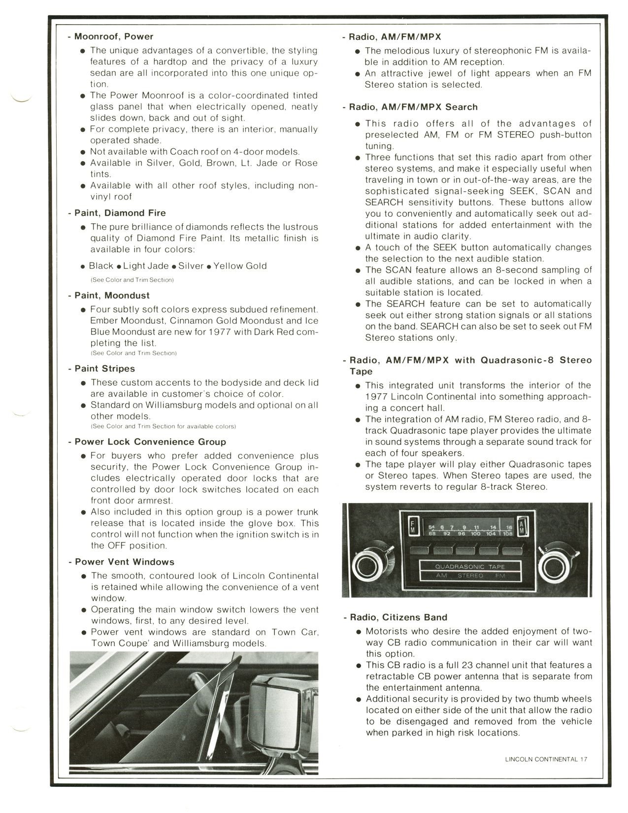 1977 Continental Product Facts Book-2-17