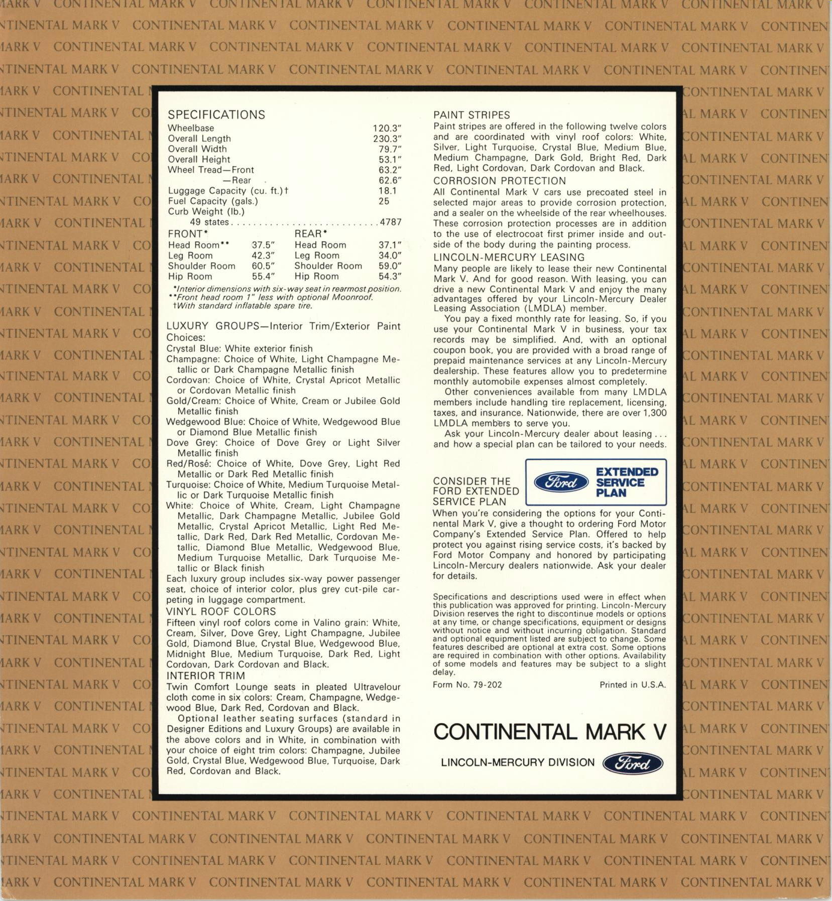 1979 Continental Mark V-20