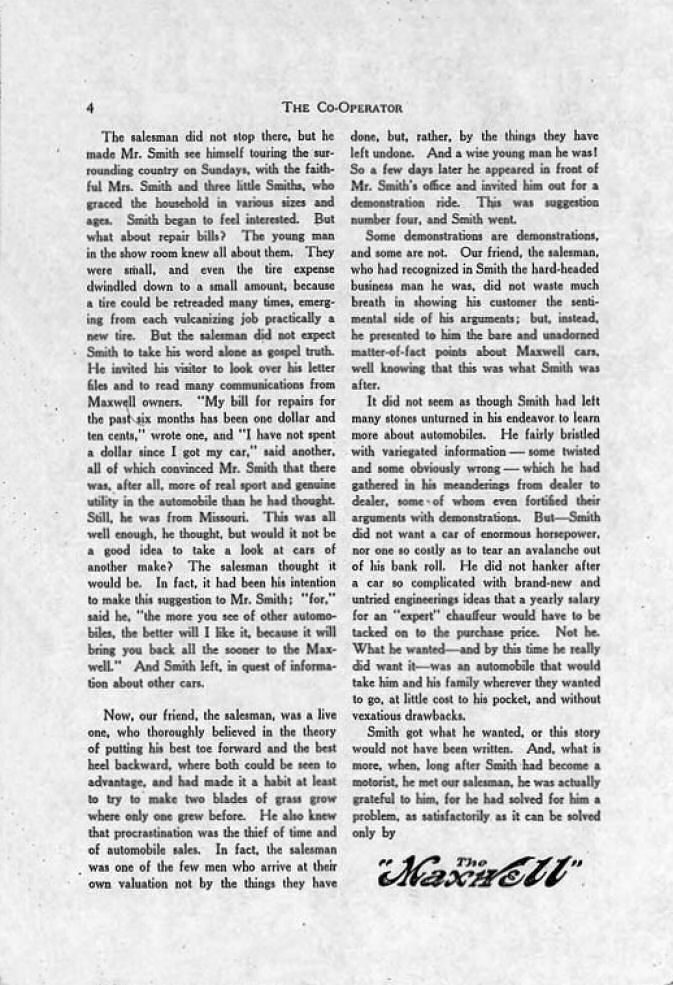 Maxwell Co-operator 01-01-04