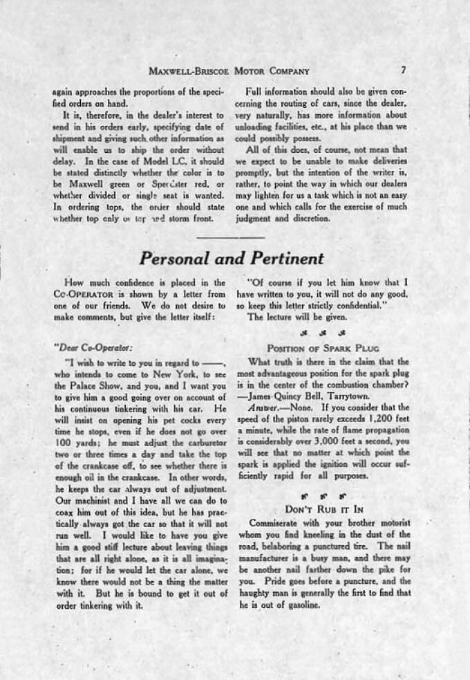 Maxwell Co-operator 01-01-07