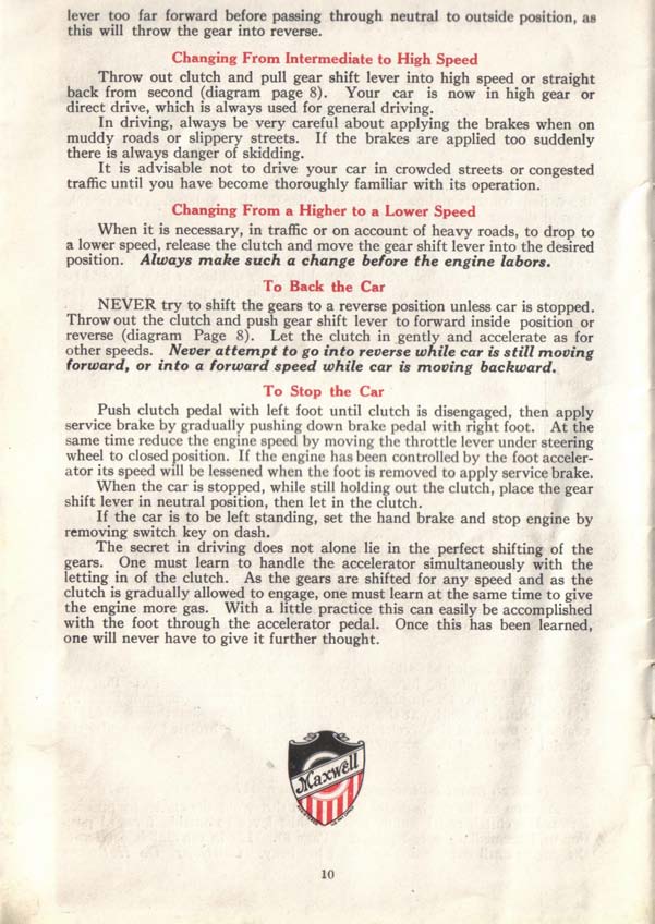 1917 Maxwell Instruction Book-11