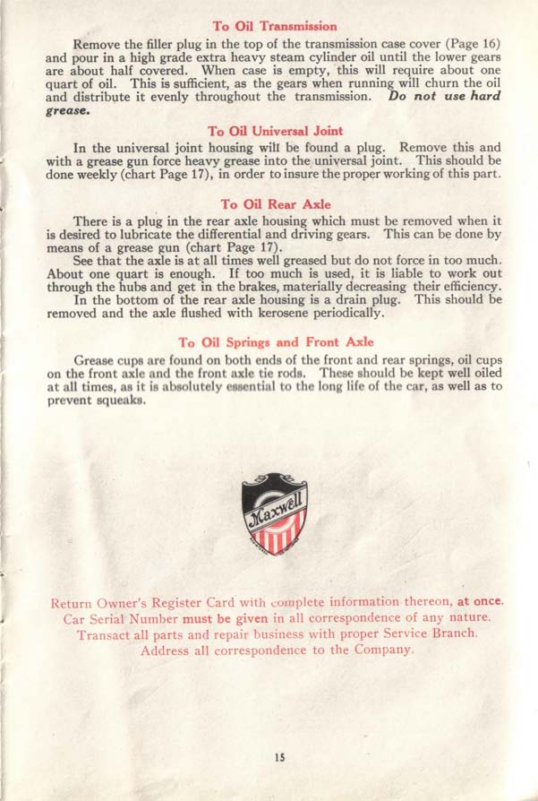 1917 Maxwell Instruction Book-16