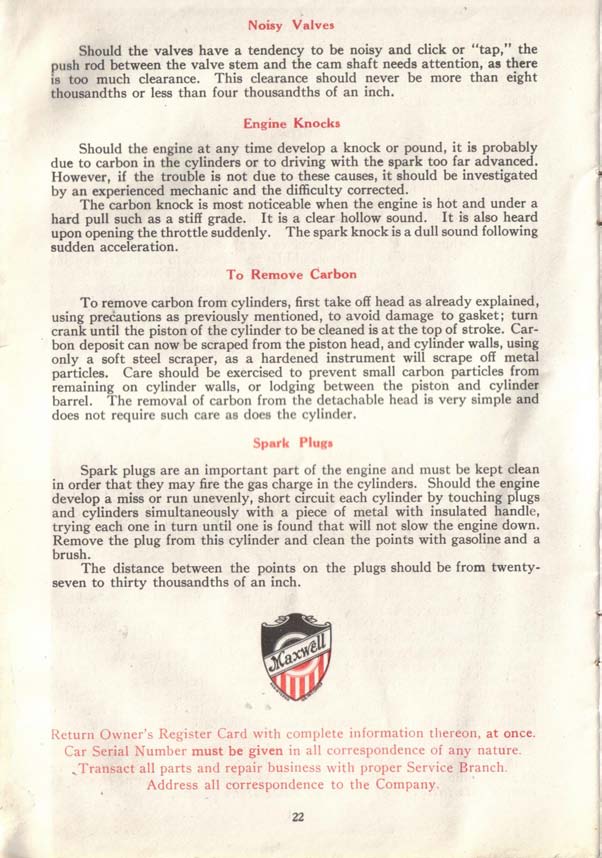 1917 Maxwell Instruction Book-23