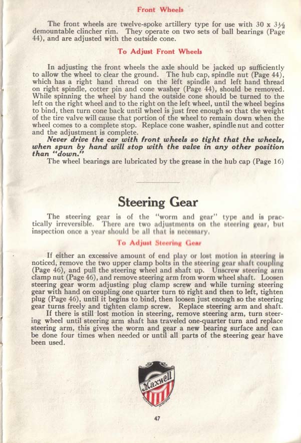 1917 Maxwell Instruction Book-48