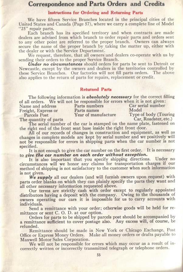 1917 Maxwell Instruction Book-56