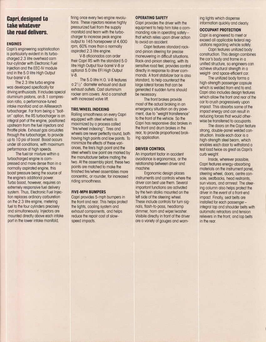 1984 Mercury Capri  Cdn -10