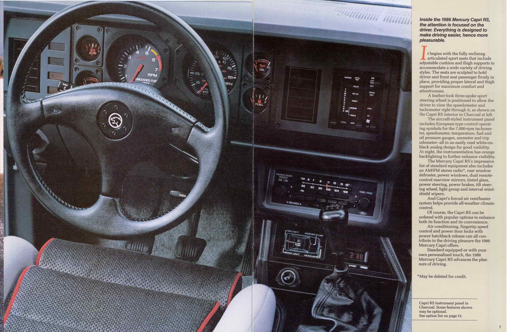 1986 Mercury Capri  Cdn -06-07