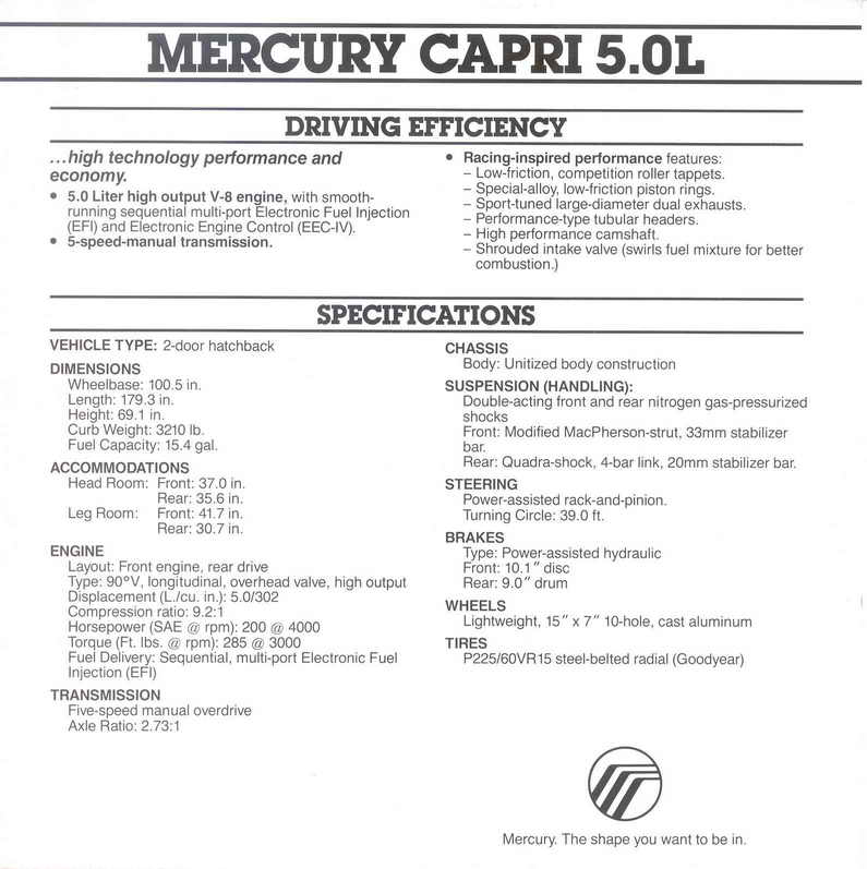 1986 Mercury Capri 5 L Folder-02