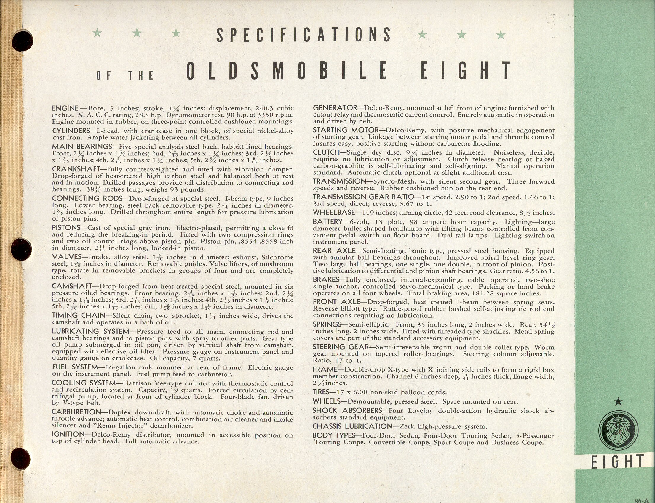 1933 Oldsmobile Booklet-86a