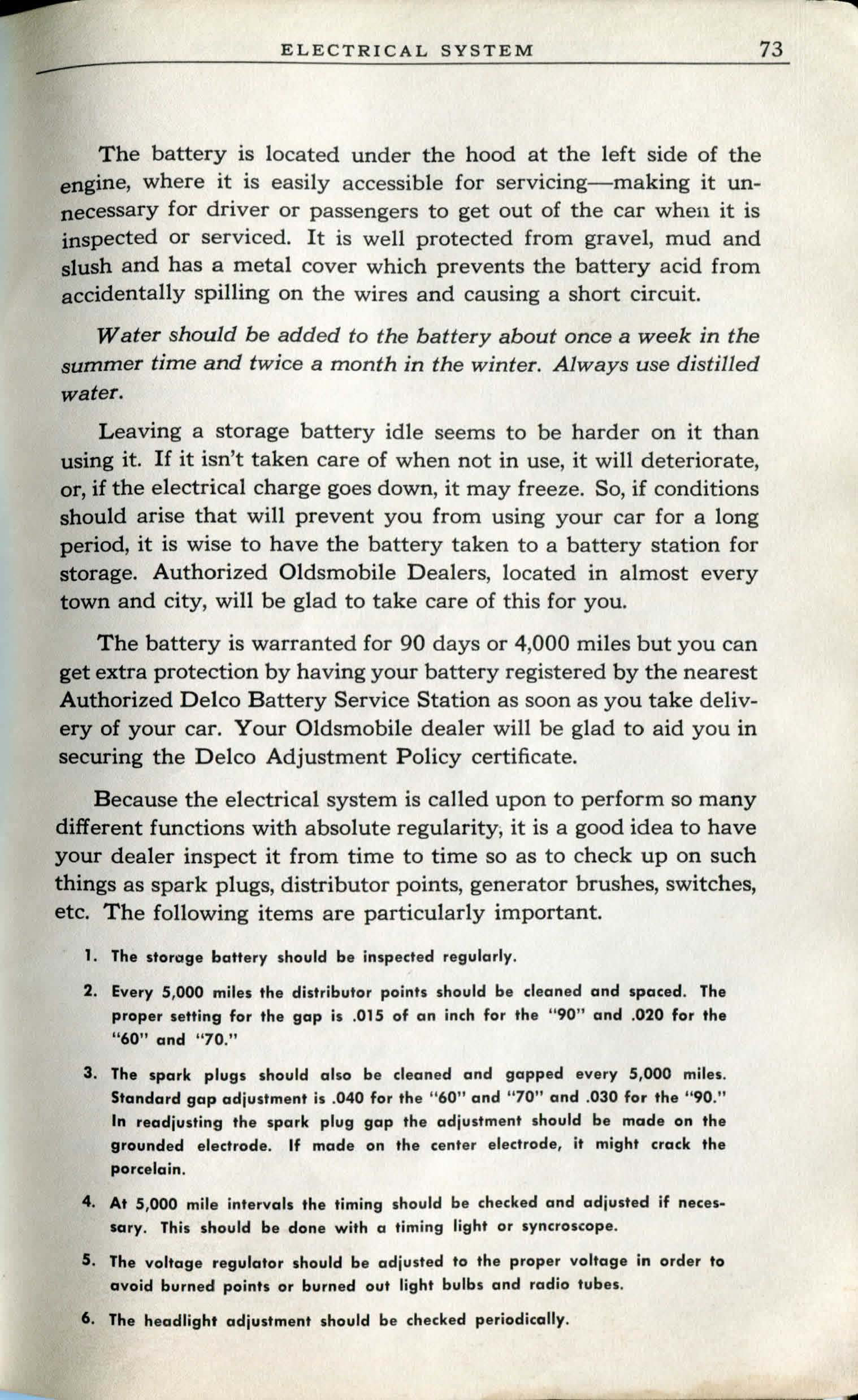 1940 Oldsmobile Operating Guide-75